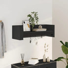 Wandplanken van bewerkt hout voor maximale ruimte en muurstijl - Zwart / 100 x 35 x 30.5 cm / 1 - Wandplanken