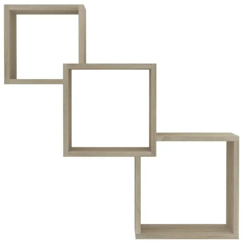 Wandplanken van bewerkt hout voor maximale ruimtegebruik en decoratie - Sonoma eiken / 1 - Wandplanken