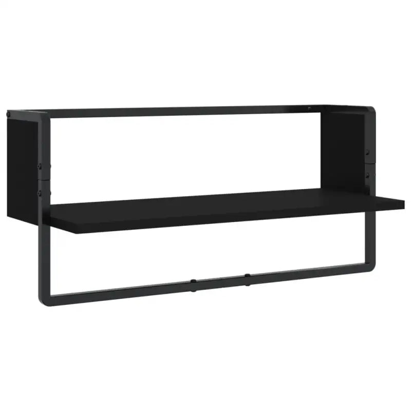 Wandplanken van bewerkt hout voor stijlvolle en stabiele muurverlichting - Zwart / 4 / 1 - Wandplanken
