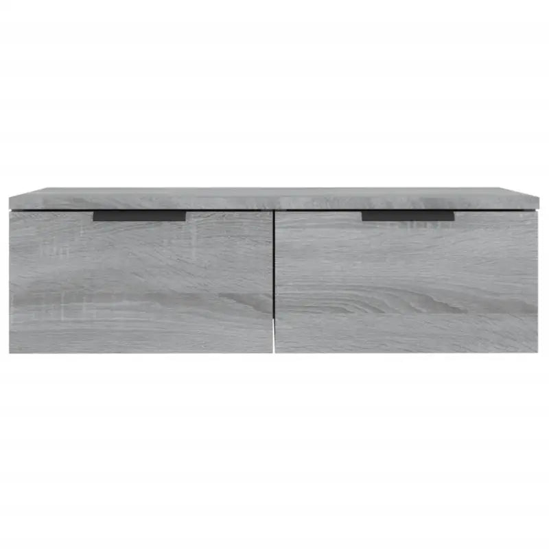 Wandplanken van grijs sonoma eiken voor een strakke woonkamer uitstraling - Wandplanken