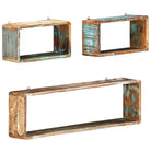 Wandplanken van massief gerecycled hout voor praktische en decoratieve ruimtebesparing - Wandplanken
