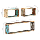 Wandplanken van massief gerecycled hout voor praktische en decoratieve ruimtebesparing - Wandplanken