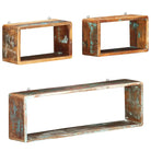 Wandplanken van massief gerecycled hout voor praktische en decoratieve ruimtebesparing - Wandplanken