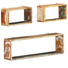 Wandplanken van massief gerecycled hout voor praktische en decoratieve ruimtebesparing - Wandplanken