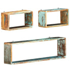 Wandplanken van massief gerecycled hout voor praktische en decoratieve ruimtebesparing - Wandplanken