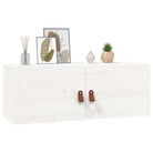 Wandplanken van massief grenenhout met een rustieke uitstraling - Wit / 2 / 1 - Wandplanken