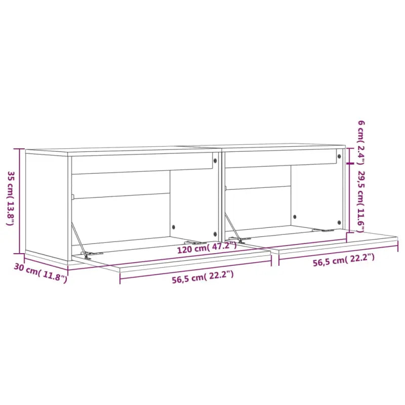 Wandplanken van massief grenenhout voor interieur en TV-meubel - Wandplanken