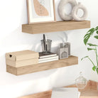 Wandplanken van massief teakhout voor stijlvolle en praktische muurdecoratie - 60 x 15 x 4 cm / 1 - Wandplanken
