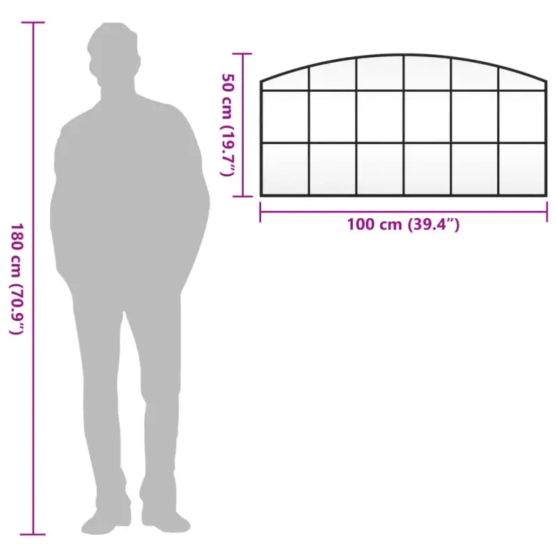Wandspiegel met duidelijke weerspiegeling voor een minimalistisch interieur - Spiegels