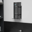 Wandspiegel met schap van gehard glas voor badkamer of woonkamer - 20 x 40 cm / 1 / Rechthoekig - Spiegels