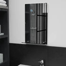 Wandspiegel met schap van gehard glas voor badkamer of woonkamer - 30 x 50 cm / 1 / Rechthoekig - Spiegels