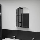 Wandspiegel met schap van gehard glas voor badkamer of woonkamer - 40 x 60 cm / 1 / ovaal - Spiegels