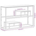 Wandtafel met gehard glas voor decoratie en functionaliteit - Consoletafels