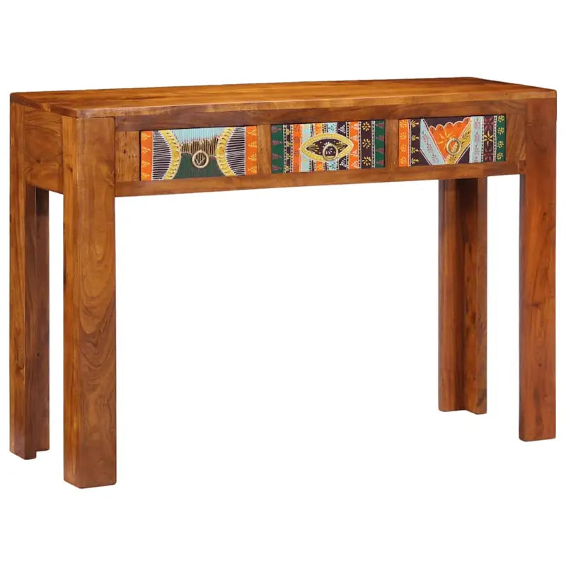 Wandtafel van massief acaciahout voor woonkamer en slaapkamer - 110 cm / 1 - Consoletafels