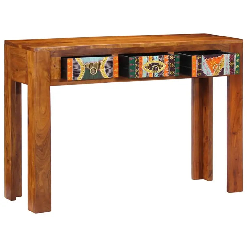 Wandtafel van massief acaciahout voor woonkamer en slaapkamer - Consoletafels