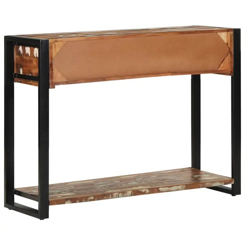Wandtafel van massief gerecycled hout voor praktische opbergruimte - Consoletafels