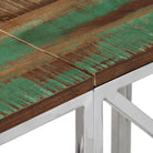 Wandtafel van massief gerecycled hout voor stijlvolle en duurzame decoratie - Bijzettafels