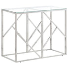 Wandtafel van massief gerecycled hout voor stijlvolle en duurzame decoratie - Zilver / 1 / Glas - Bijzettafels