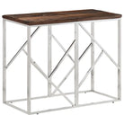 Wandtafel van massief gerecycled hout voor stijlvolle en duurzame decoratie - Zilver / 1 / Hout - Bijzettafels