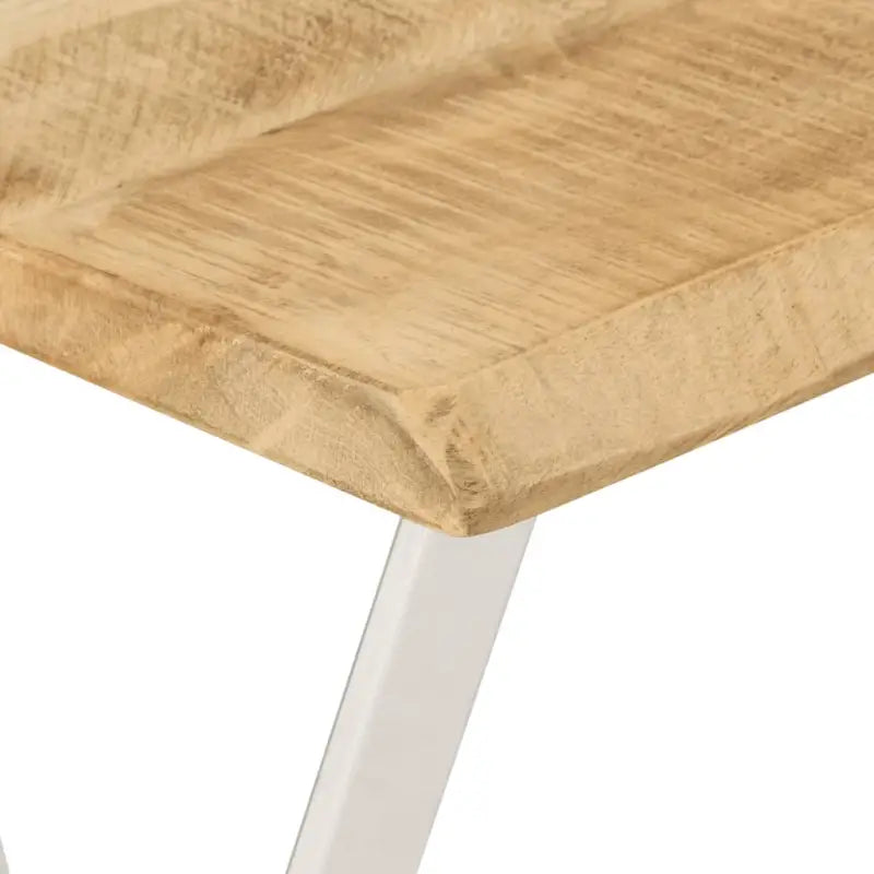 Wandtafel van massief mangohout met natuurlijke rand en vorm - Consoletafels