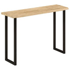 Wandtafel van massief mangohout met natuurlijke rand en vorm - Zwart / 1 / U-vormig - Consoletafels