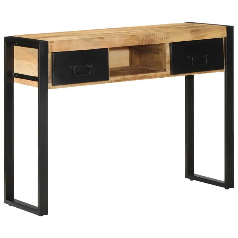Wandtafel van massief ruw mangohout voor woonkamer en gang - 1 / Massief ruw mangohout - Consoletafels