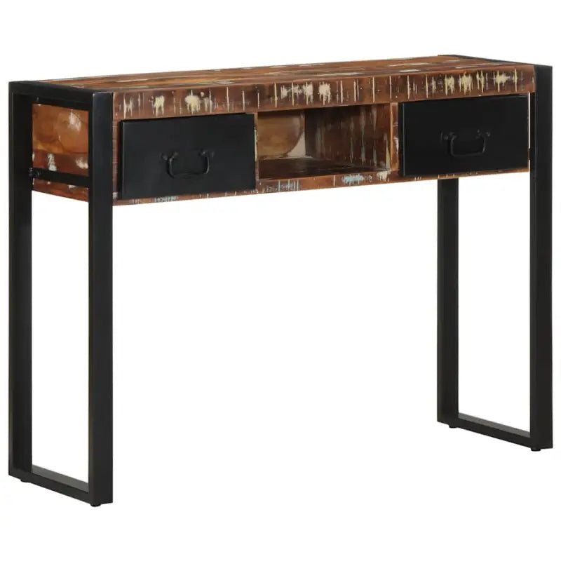Wandtafel van massief ruw mangohout voor woonkamer en gang - 1 / massief gerecycled hout - Consoletafels