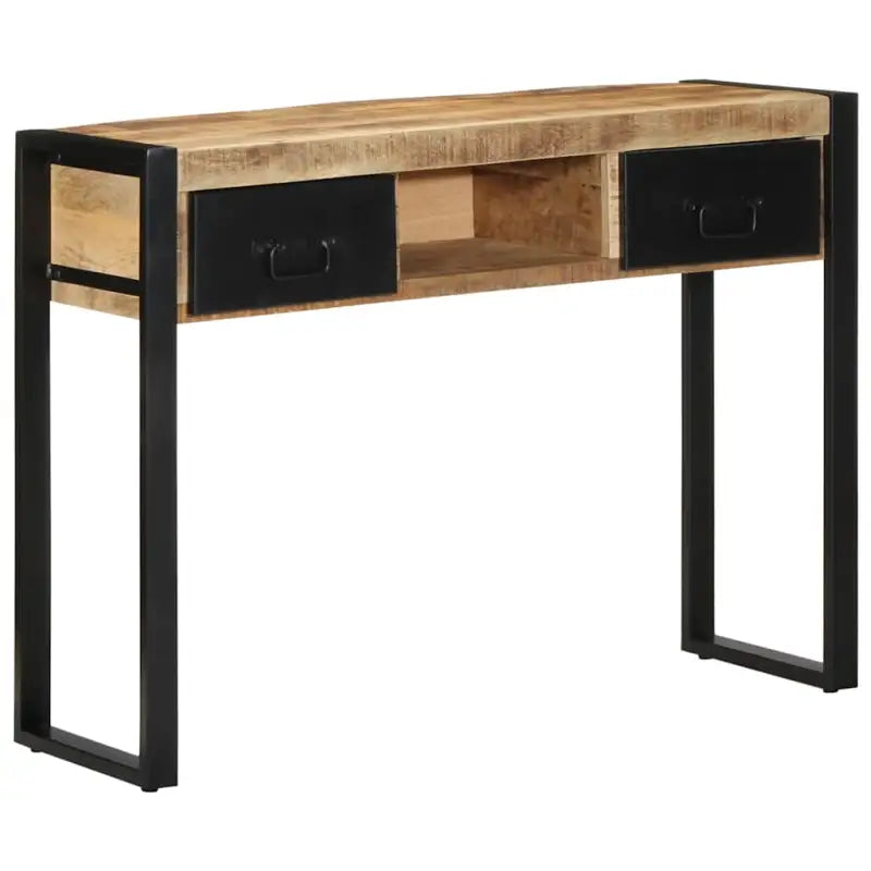 Wandtafel van massief ruw mangohout voor woonkamer en gang - Consoletafels