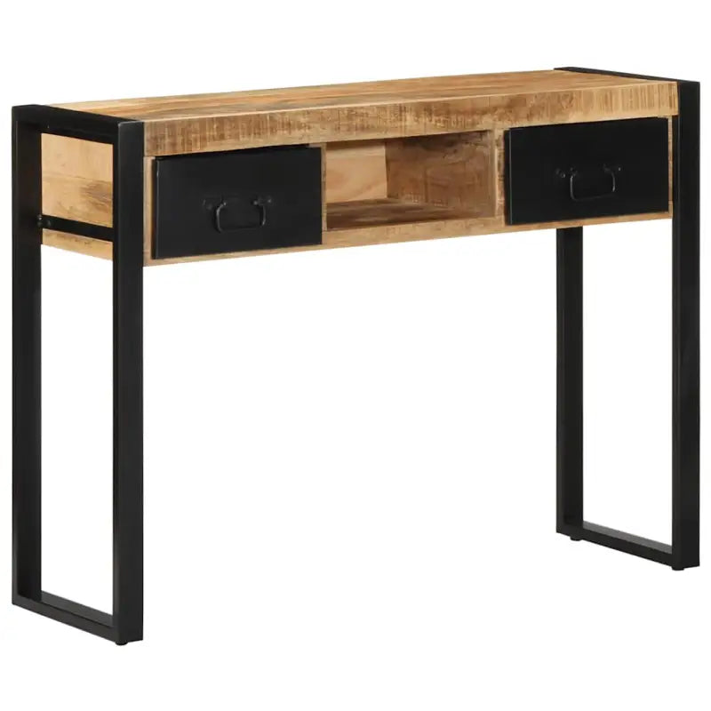 Wandtafel van massief ruw mangohout voor woonkamer en gang - Consoletafels