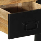 Wandtafel van massief ruw mangohout voor woonkamer en gang - Consoletafels