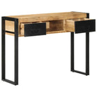 Wandtafel van massief ruw mangohout voor woonkamer en gang - Consoletafels