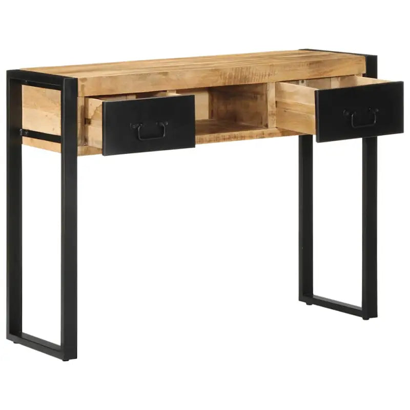 Wandtafel van massief ruw mangohout voor woonkamer en gang - Consoletafels