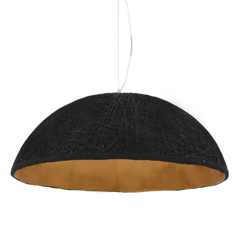 Warme sfeer met unieke hanglamp van kraftpapieren draad - Lampen