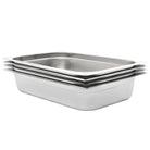 Warmhoudschalen van roestvrij staal inclusief levering bevat - 530 x 325 x 100 mm - Warmhoudschalen
