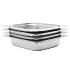 Warmhoudschalen van roestvrij staal voor in de horeca levering bevat - 325 x 265 x 65 mm - Warmhoudschalen