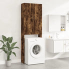 Wasmachinekast voor extra opbergruimte in de badkamer - Gerookt eiken - Accessoires voor wasmachines & drogers