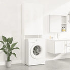 Wasmachinekast voor extra opbergruimte in de badkamer - Hoogglans wit - Accessoires voor wasmachines & drogers