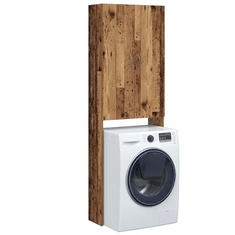 Wasmachinekast voor extra opbergruimte in de badkamer - Oud hout - Accessoires voor wasmachines & drogers