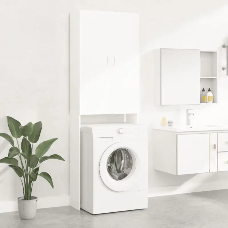 Wasmachinekast voor extra opbergruimte in de badkamer - Wit - Accessoires voor wasmachines & drogers
