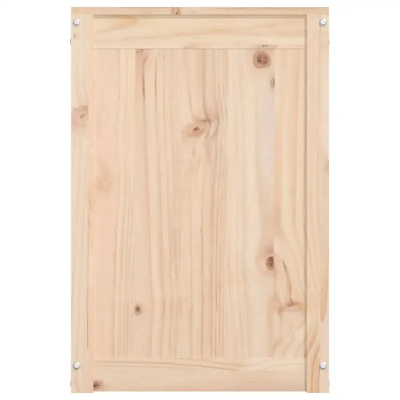 Wasmand van massief grenenhout met hydraulische gaslift voor badkamer - Naturel / 88.5 x 44 x 66 cm / 1 - Wasmanden