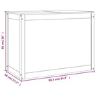 Wasmand van massief grenenhout met hydraulische gaslift voor badkamer - Naturel / 88.5 x 44 x 66 cm / 1 - Wasmanden