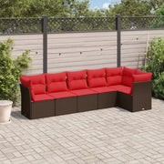Waterdichte tas en poly rattan loungeset met gepoedercoat staal afmetingen - Tuinsets