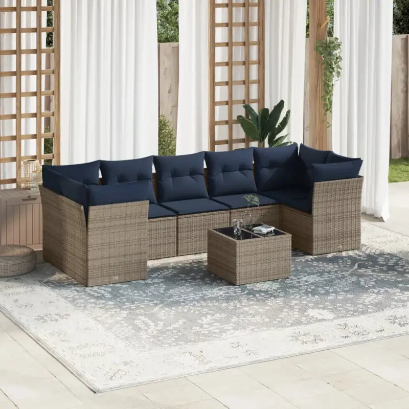 Waterdichte tas met grijs materiaal en gepoedercoat staal voor buiten gebruik - Grijs / Tafel + 4x hoek + 3x midden