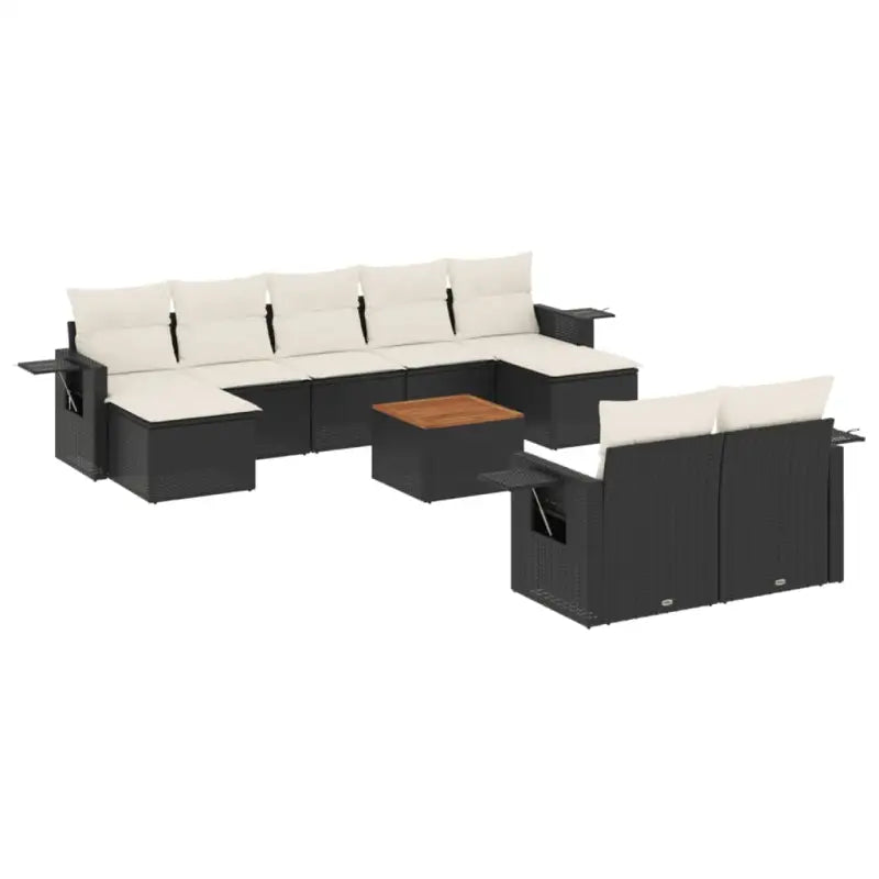 Waterdichte tas voor loungeset in zwart materiaal en gepoedercoat staal - Tuinsets