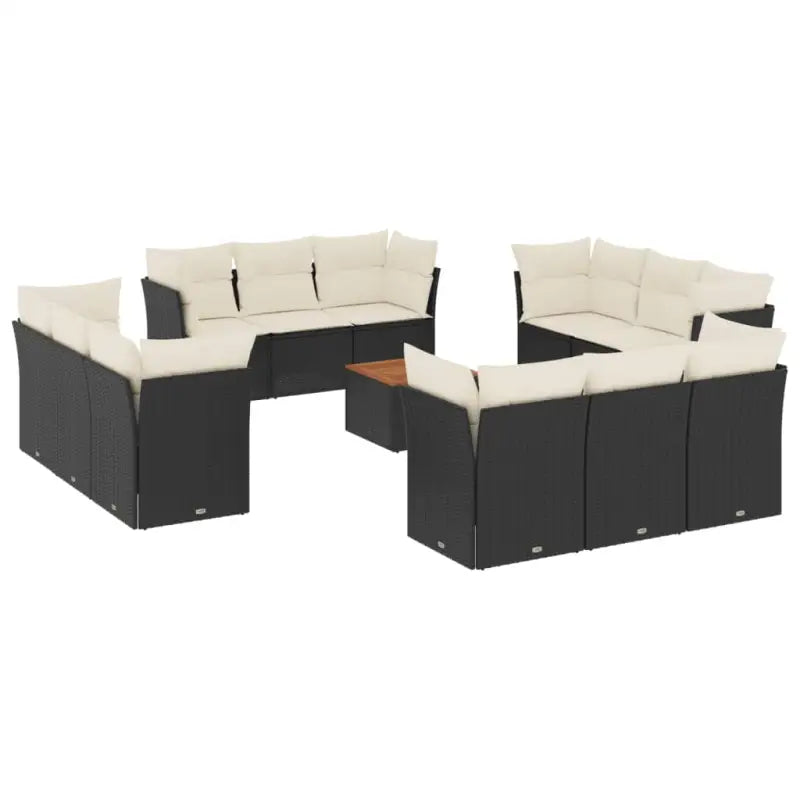 Waterdichte tas voor zwarte loungeset met gepoedercoat staal - Tuinsets
