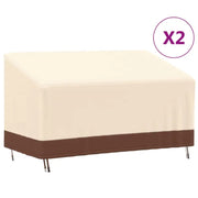 Waterdichte tuinhuishoes voor 3-zitsbank van 600d oxford stof - 159 x 84 x 56/81 cm / 1 - Tuinmeubelhoezen