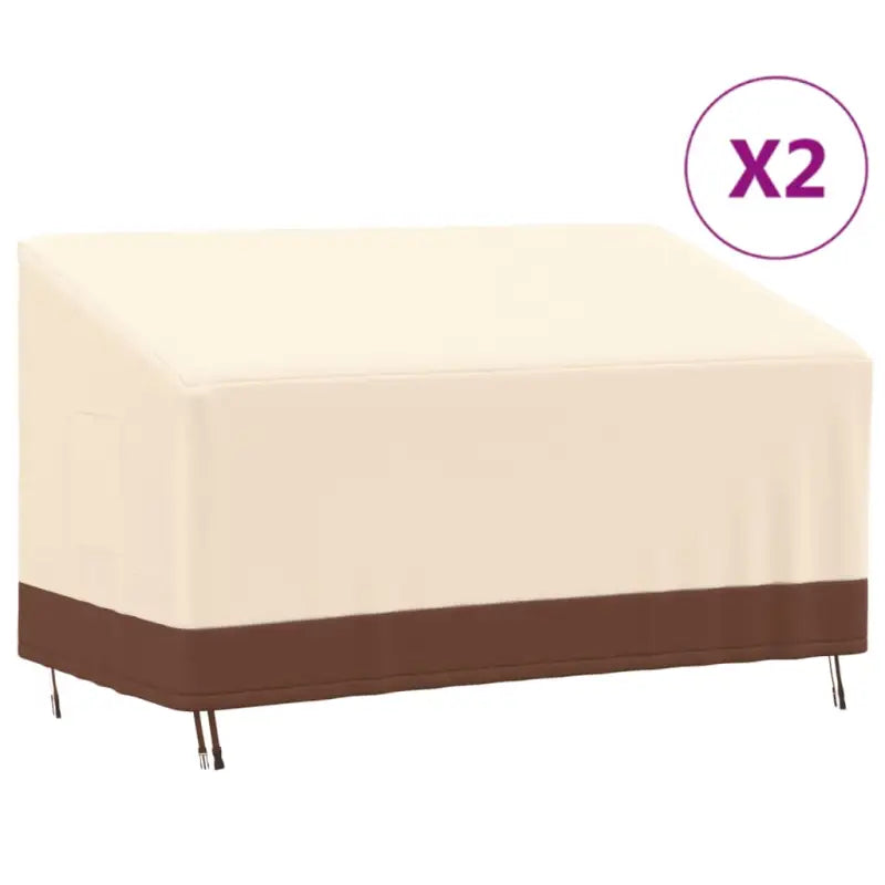 Waterdichte tuinhuishoes voor 3-zitsbank van 600d oxford stof - 159 x 84 x 56/81 cm / 1 - Tuinmeubelhoezen
