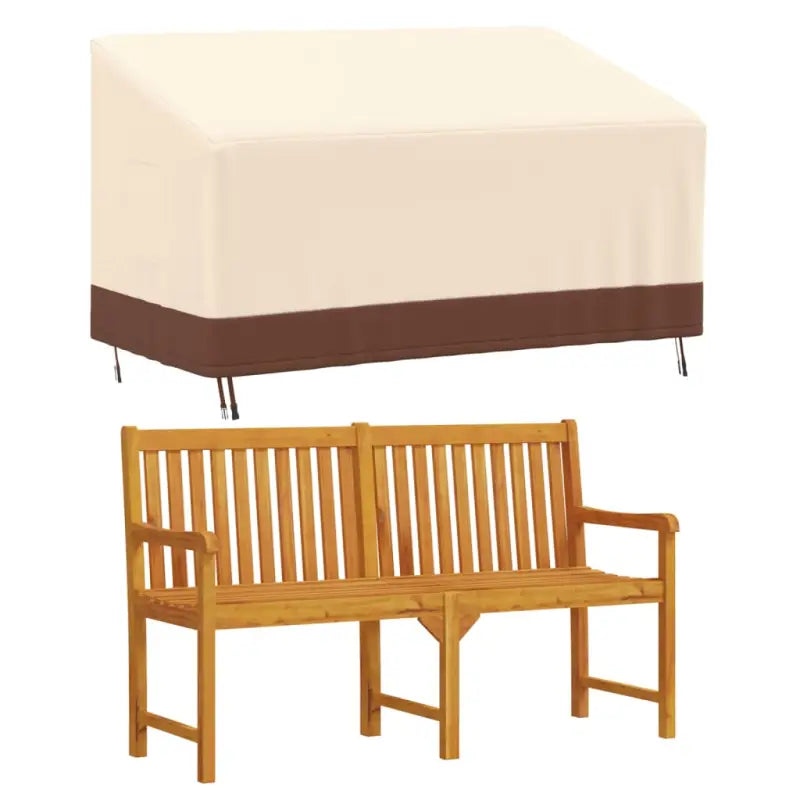 Waterdichte tuinhuishoes voor 3-zitsbank van 600d oxford stof - 159 x 84 x 56/81 cm / 1 - Tuinmeubelhoezen
