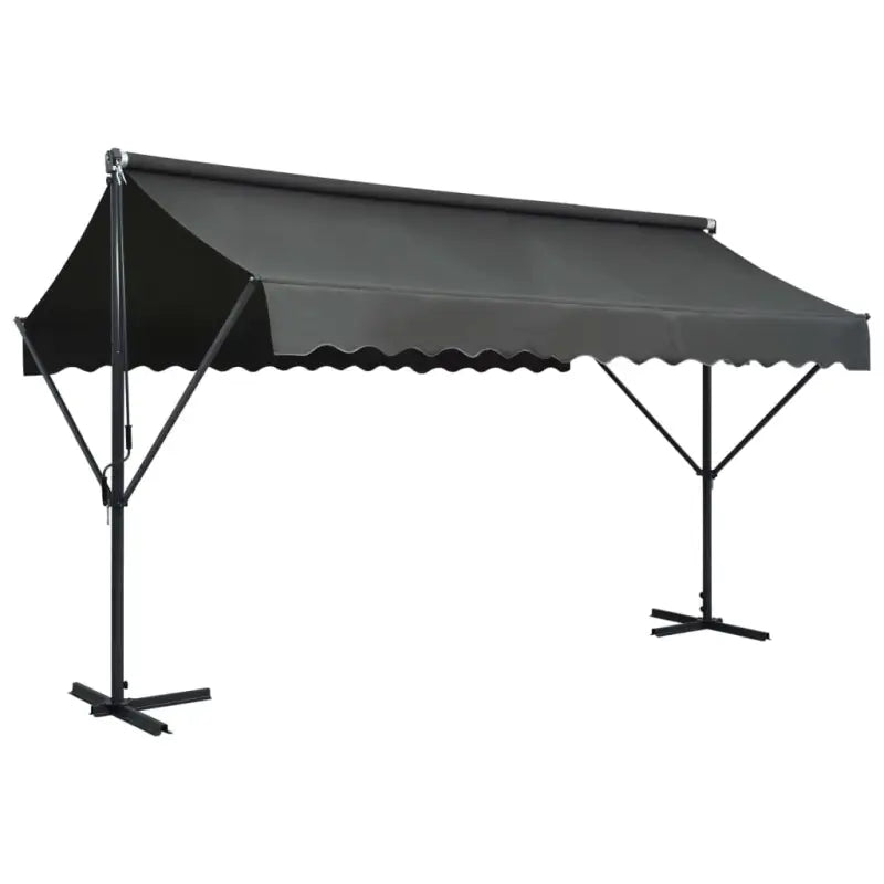Waterdichte vrijestaande parasol voor tuin en terras - Antraciet / 4 x 3 m / 1 - Parasols en zonneschermen