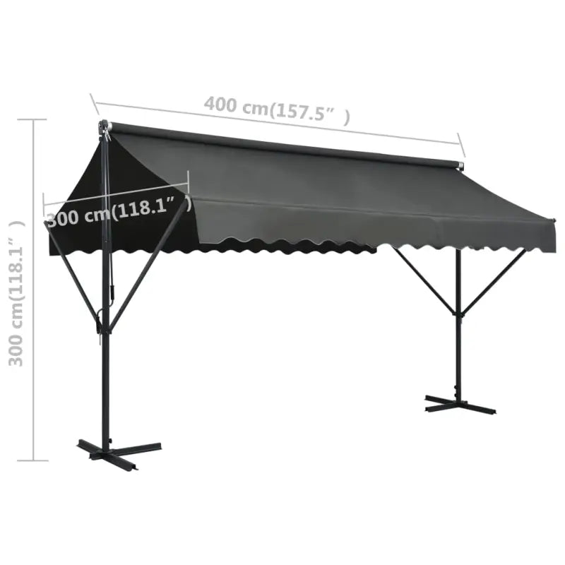 Waterdichte vrijestaande parasol voor tuin en terras - Parasols en zonneschermen